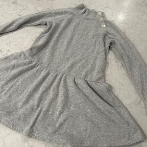 Grey sweatshirt dress